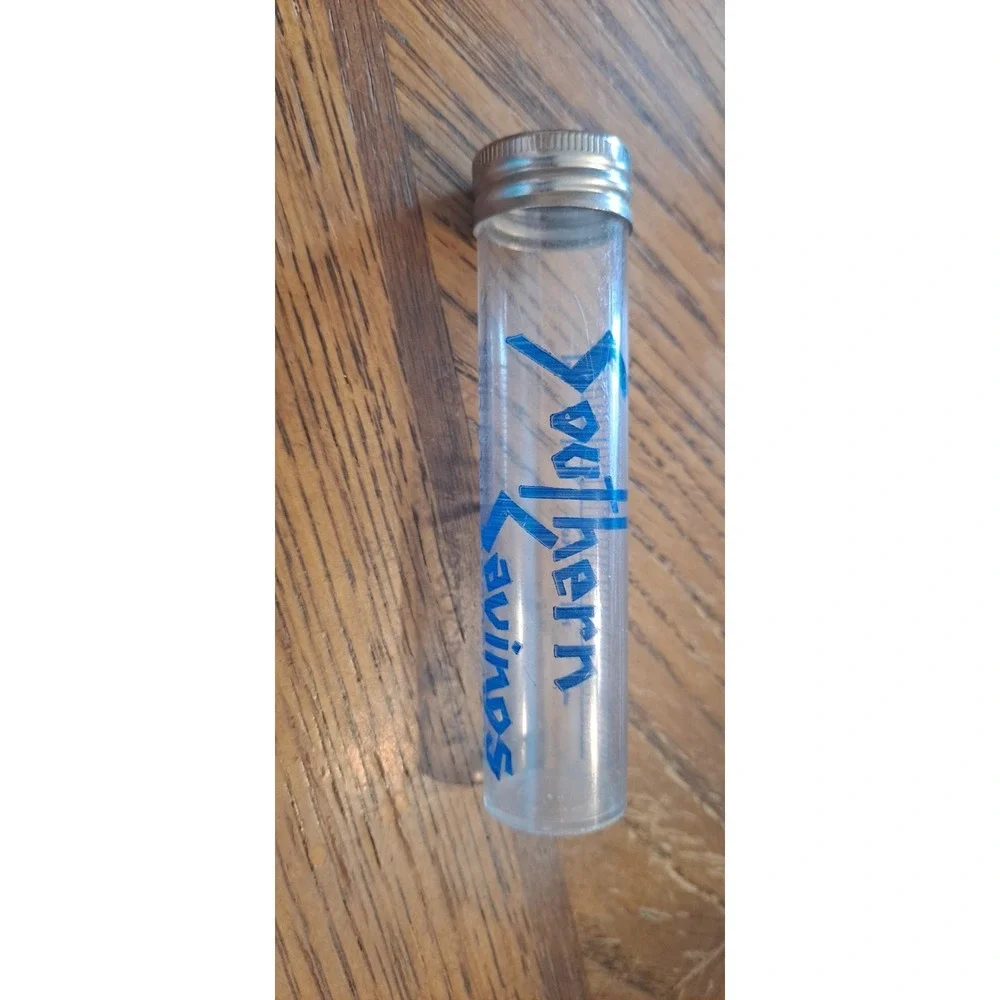 1950s  Southern Savings And Loan Association Silver Savings Bank, Tube Shape,...